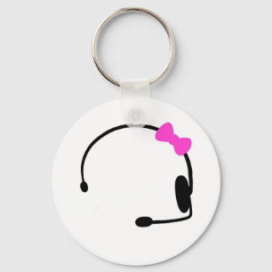 Vrouw Gamer Sleutelhanger