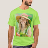 Vrouw Gardener Waterverf Carrière T-shirt (Voorkant)