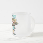 Vrouw gebak - Blond T-shirts en cadeaus Matglas Koffiemok (Voorkant rechts)