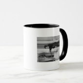 Vrouw Gedprezen als Man met fietsfoto Mok (Voorkant rechts)