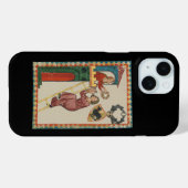 Vrouw geeft geschenk aan vrijer, 14e eeuw Case-Mate iPhone case (Achterkant (horizontaal))