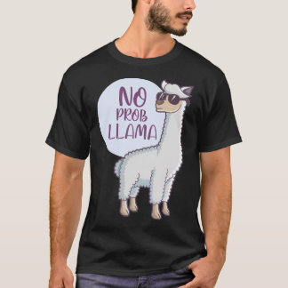 Vrouw Geen Drama Llama Grappige Lama T-shirt