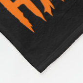 Vrouw gelukkig Halloween hond 1 Fleece Deken (Hoek)