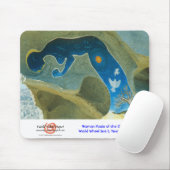 Vrouw gemaakt van kosmos/Muismat Muismat (Met muis)