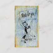 vrouw, gemaakt voor jou visitekaartje (Achterkant)