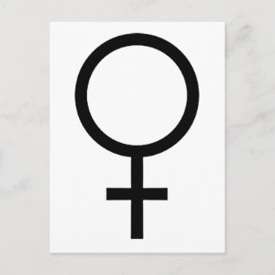 Vrouw Gendersymbool Briefkaart