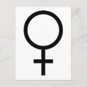 Vrouw Gendersymbool Briefkaart (Voorkant)