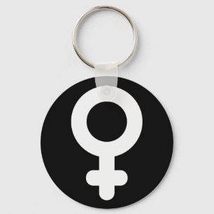 Vrouw Gendersymbool Cool Simple Minimalist Sleutelhanger