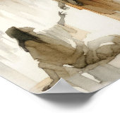 Vrouw genezen - Digitale Waterverf Jesus Poster (Hoek)