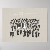 Vrouw genezen, zoom van de mantel van Jezus, rand Poster (Voorkant)