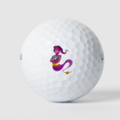 Vrouw Genie - Emoji Golfballen (Voorkant)