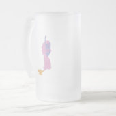 vrouw genie in een fles matglas bierpul (Voorkant links)