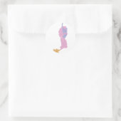 vrouw genie in een fles ronde sticker (Tas)