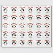 Vrouw Gepensioneerd zurse Penguin Cadeaupapier (Vlak)