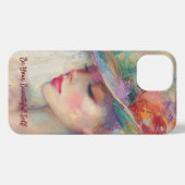  vrouw gepersonaliseerde iPhone Case iPhone Hoesje (Achterkant horizontaal)
