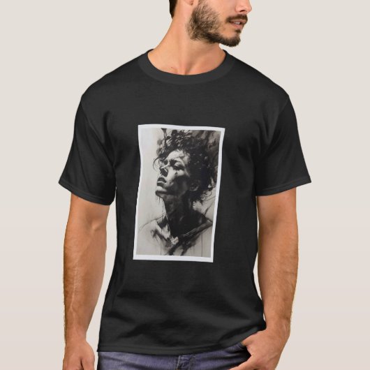 Vrouw Geschilderd T-shirt (Voorkant)