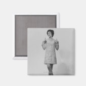 Vrouw Gesturing Magneet (Voorkant / Achterkant)