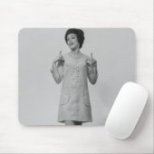Vrouw Gesturing Muismat (Met muis)