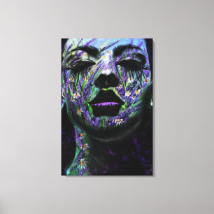 Vrouw Geur van Lavendel Canvas Print