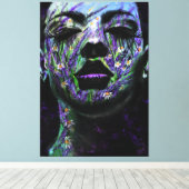 Vrouw geur van Lavendel Canvas Print (Insitu (Houten vloer))
