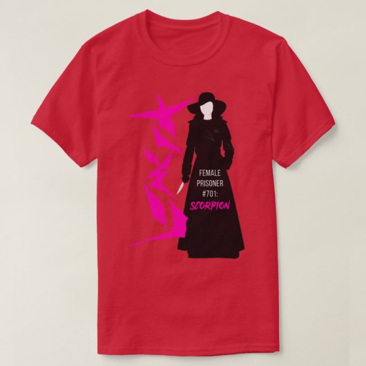 Vrouw gevangene 701 Scorpion T-shirt (Design voorkant)