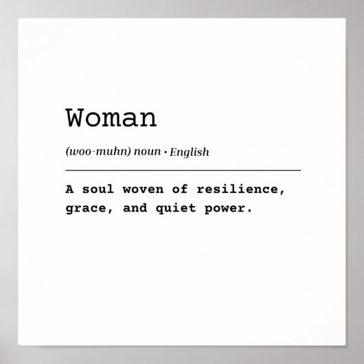 Vrouw – Geweven met kracht Poster (Voorkant)
