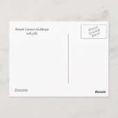 Vrouw gewone Goldenoogeend Briefkaart (Achterkant)