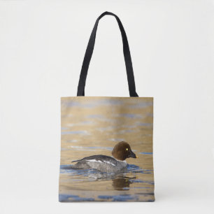 Vrouw gewone Goldenoogeend Tote Bag
