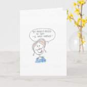 Vrouw gezegde dat ze fout was kaart (Gele Bloem)