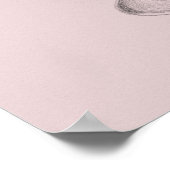 Vrouw gezicht in surrealistische tekenkunst van wi poster (Hoek)