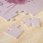 Vrouw gezicht in Wijnglas Surreal tekening Kunst Legpuzzel (Zijkant)