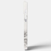 Vrouw gezicht met bloemen geweven effect Case-Mate iPhone case (Achterkant / Links)