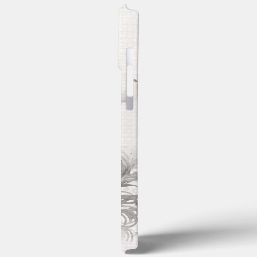 Vrouw gezicht met bloemen geweven effect Case-Mate iPhone case (Achterkant / Links)