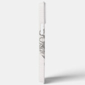 Vrouw gezicht met bloemen geweven effect Case-Mate iPhone case (Achterkant / Rechts)