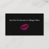 Vrouw gezicht met groene ogen visitekaartje (Achterkant)