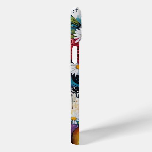 Vrouw Gezicht met Rozen en Daisies waterverf Case-Mate iPhone Case (Achterkant / Rechts)