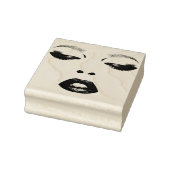 vrouw Gezicht Ogen Lippen Mode Make-up Art Rubberstempel (Stempel)