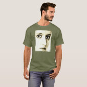 Vrouw gezicht schilderij / schets t-shirt (Voorkant volledig)