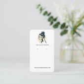 Vrouw Gezicht sieraden oorbel display kaart Visitekaartje (Staand voorkant)