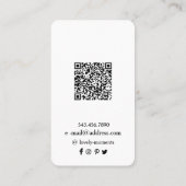 Vrouw Gezicht sieraden oorbel display kaart Visitekaartje (Achterkant)