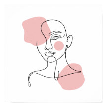 Vrouw Gezichtslijn Kunst