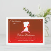 Vrouw: Gezondheidskanker Overlevingsuitnodiging vo Kaart (Staand voorkant)