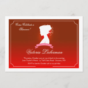 Vrouw: Gezondheidskanker Overlevingsuitnodiging vo Kaart