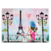 Vrouw: Gift Bag Eiffeltoren in Parijs Groot Cadeauzakje (Voorkant)