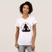 Vrouw Gift: Yoga Pose 2 T-shirt (Voorkant volledig)