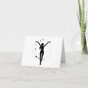 Vrouw Gift: Yoga Pose 6 Blank Groet Kaart