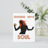 Vrouw Gingers heeft Soul Briefkaart (Staand voorkant)