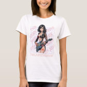 Vrouw Gitarist Design T-shirt (Voorkant)