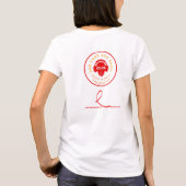 Vrouw Gitarist Design T-shirt (Achterkant)