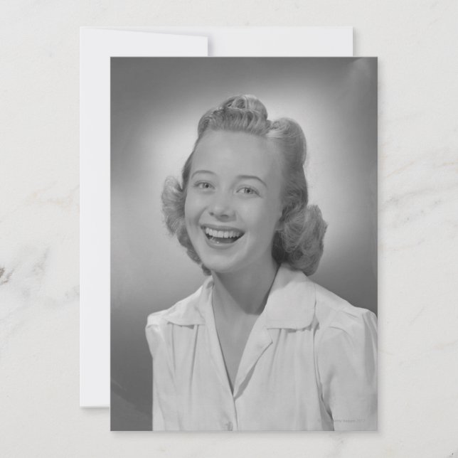 Vrouw glimlachen (Voorkant)